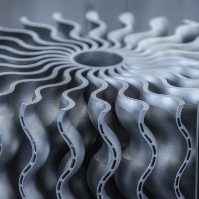 Metal printed part aluminium