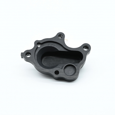 Prototype CNC milled part in black ABS material