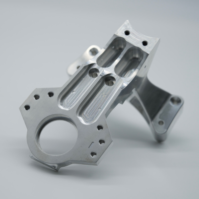 CNC part without finishing, tool marks visible