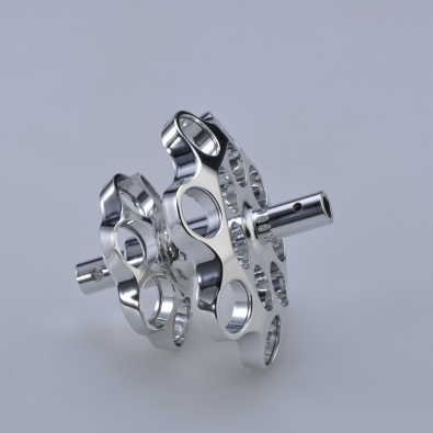 CNC part with polished finish