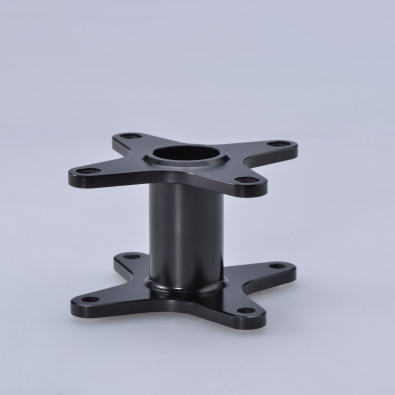 CNC part with powder coated finish