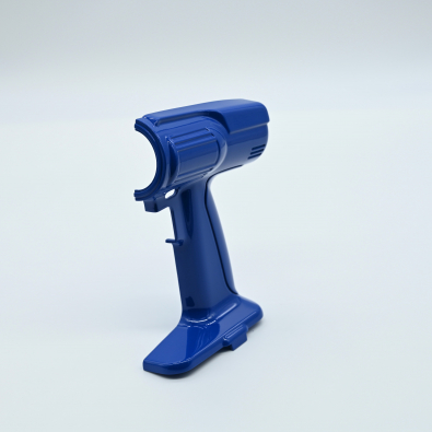 SLA painted part Blue