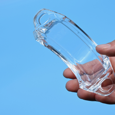 Perspex PMMA Transparent Part via CNC Machining and polishing