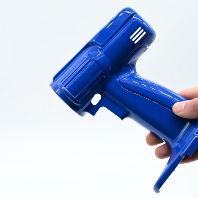 SLA painted part Blue
