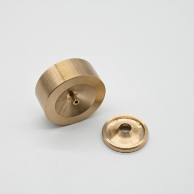 cnc brass part tool marks